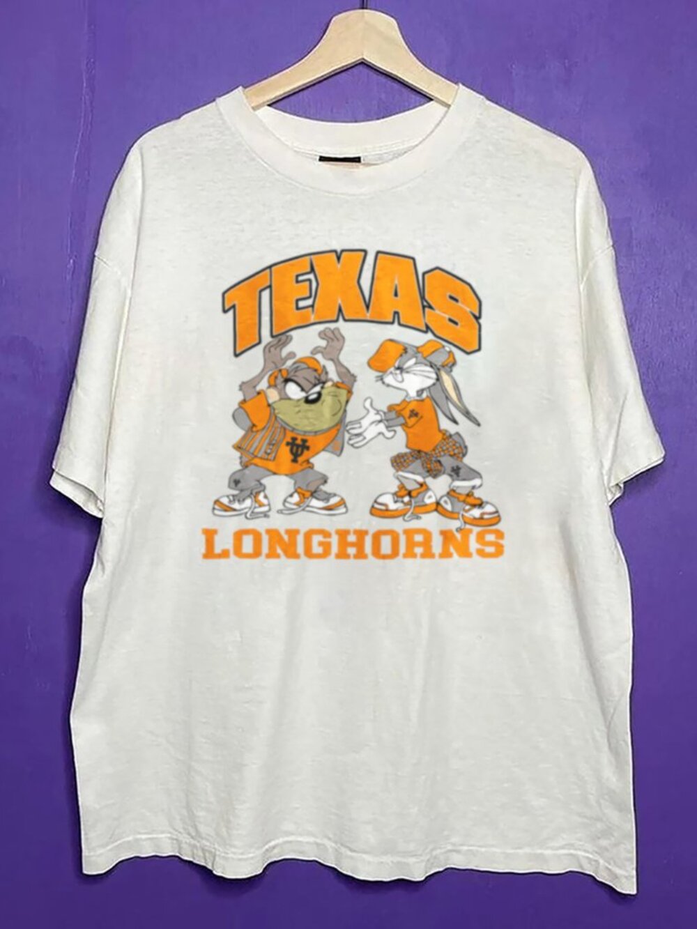 Vintage NCAA Texas Longhorns Looney Tunes Shirt, Retro University of Texas Shirt